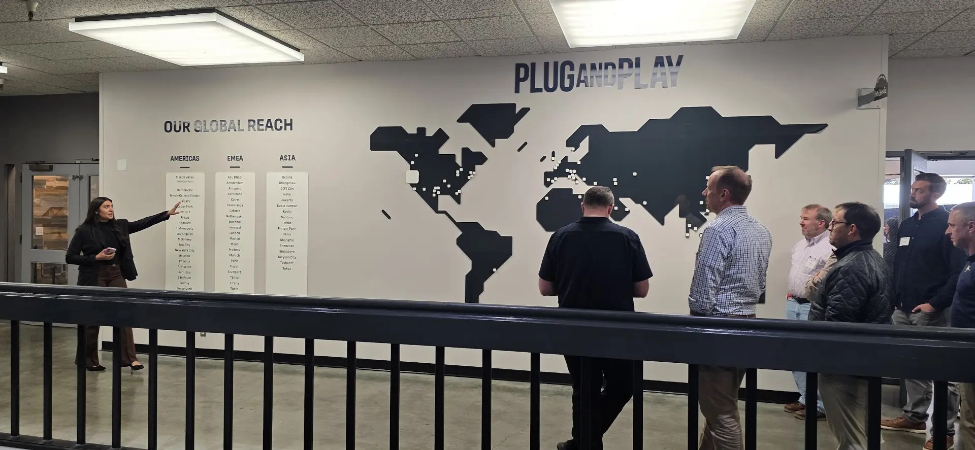 Leadership cohort at a leading startup accelerator during a high-potential leadership immersion in Silicon Valley