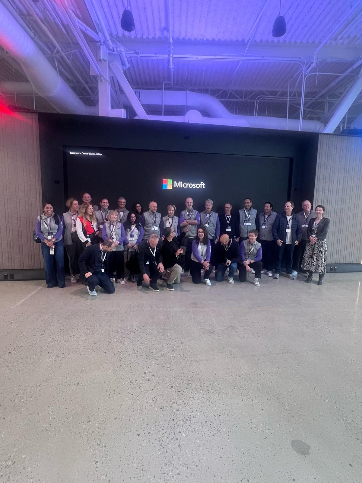 Leadership group experiencing Silicon Valley innovation culture on site