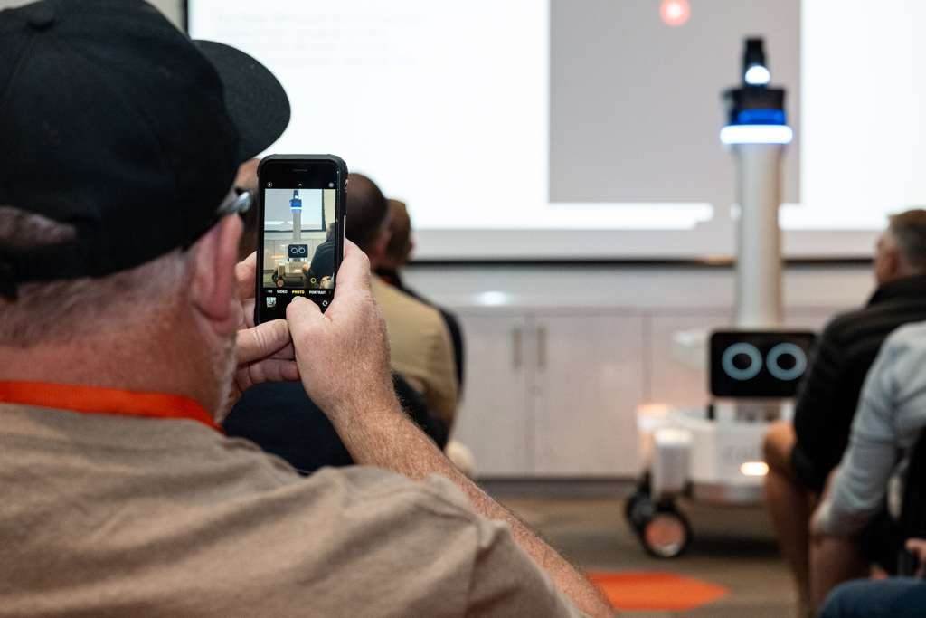 Embodied AI robotics session with supply chain leaders in Silicon Valley