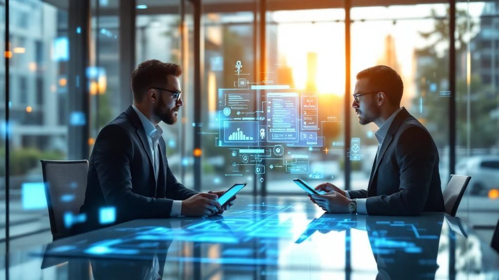 HR and technology leaders collaborating on AI strategy